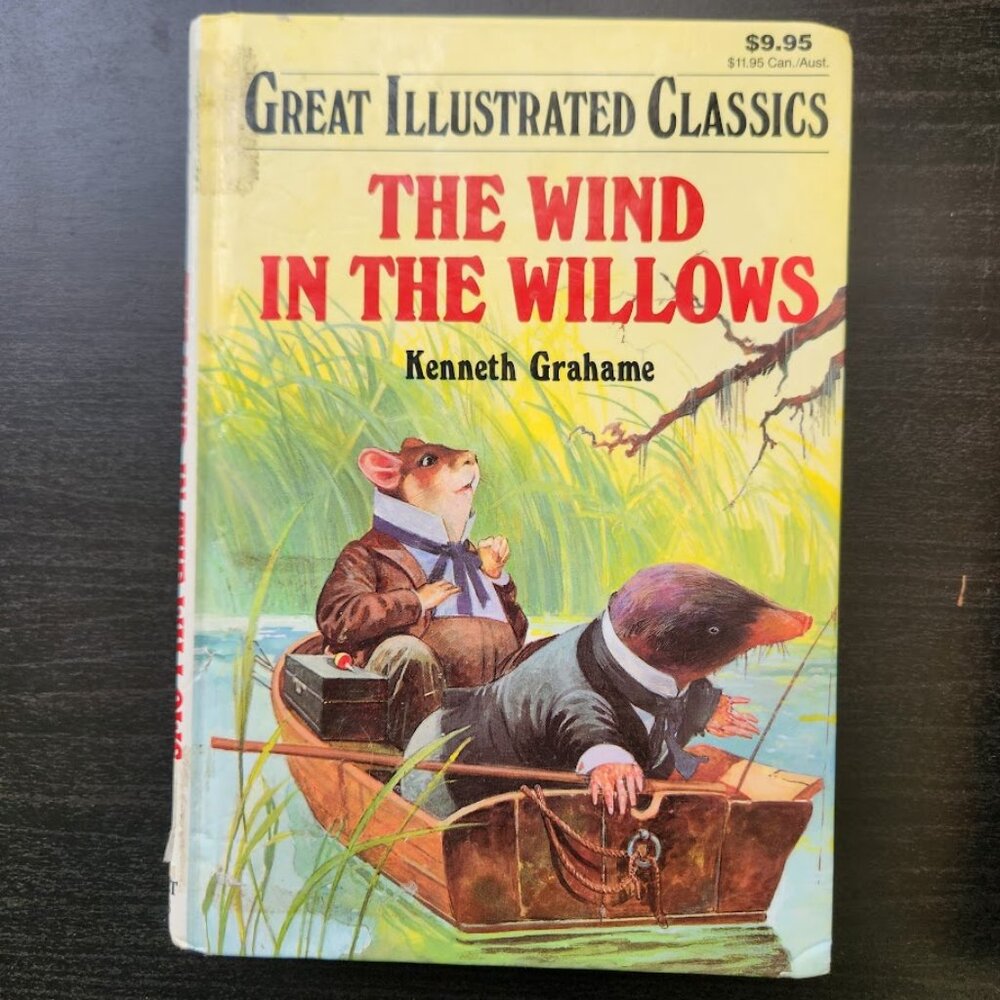 The Wind in the Willows 1996 Vintage Book Hardcover by Kenneth Graham Print len